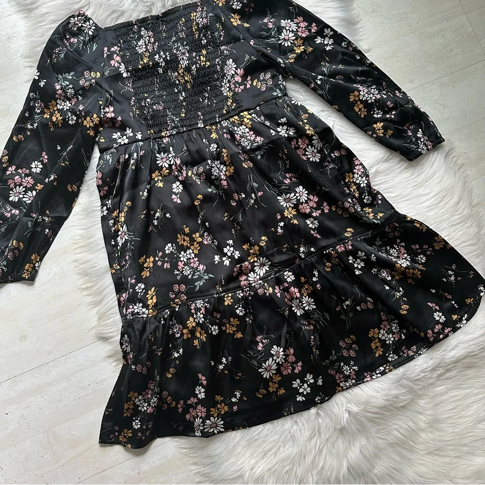 NWT Abercrombie & Fitch Long Sleeve Satin Dress, 12